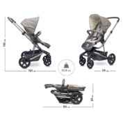 Easywalker Harvey Sittvagn (Grå Steel Grey) - Duovagn