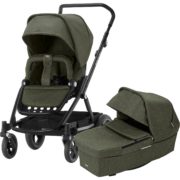 GO NEXT² Barnvagn Olive Melange/Svart Chassi - Brio Barnvagn