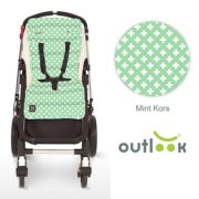 Outlook sittdyna kors mint - Sittdyna barnvagn
