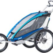 Thule Chariot CX1 Blue med Jogging & Cykelkit - Multisportvagn