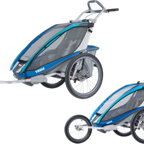 Thule Chariot CX1 Blue med Jogging & Cykelkit - Multisportvagn