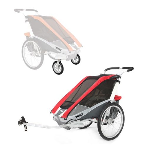 Thule Chariot Cougar 1 cykelvagn + cykel- & promenadkit